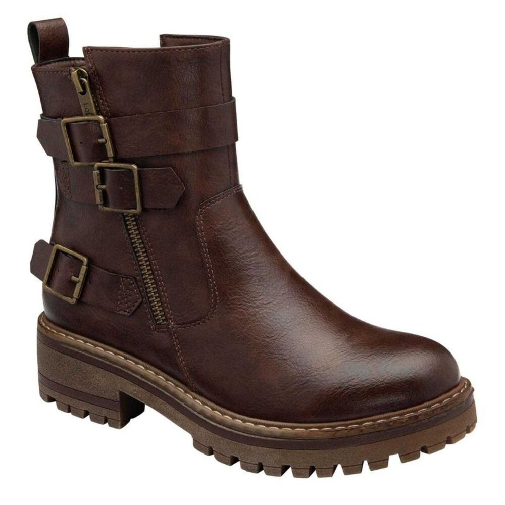 Lotus Shoes Womens/Ladies Harrie Zip Ankle Boots / Brown